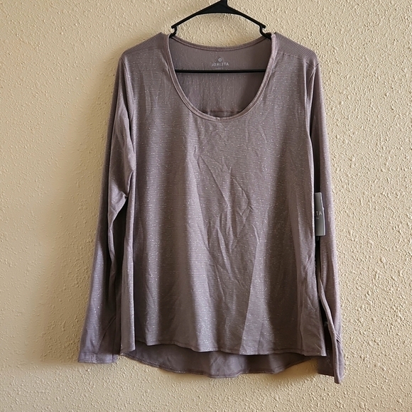 ATHLETA Shimmer Long Sleeve Top - Picture 1 of 6